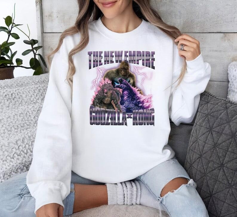 Godzilla X Kong The New Empire 2024 Shirt Godzilla X Kong Godzilla Movie TShirt Godzilla Movie 2024 Hoodie Unisex Sweatshirt