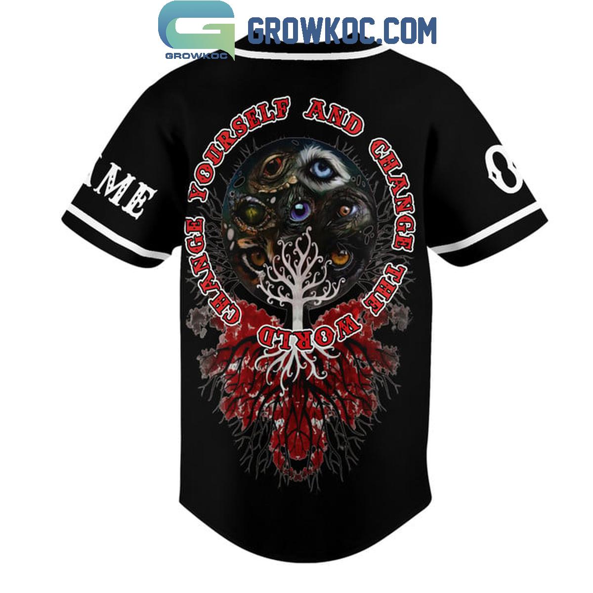 Gojira Change Yourself And Change The World Personalized Baseball Jersey