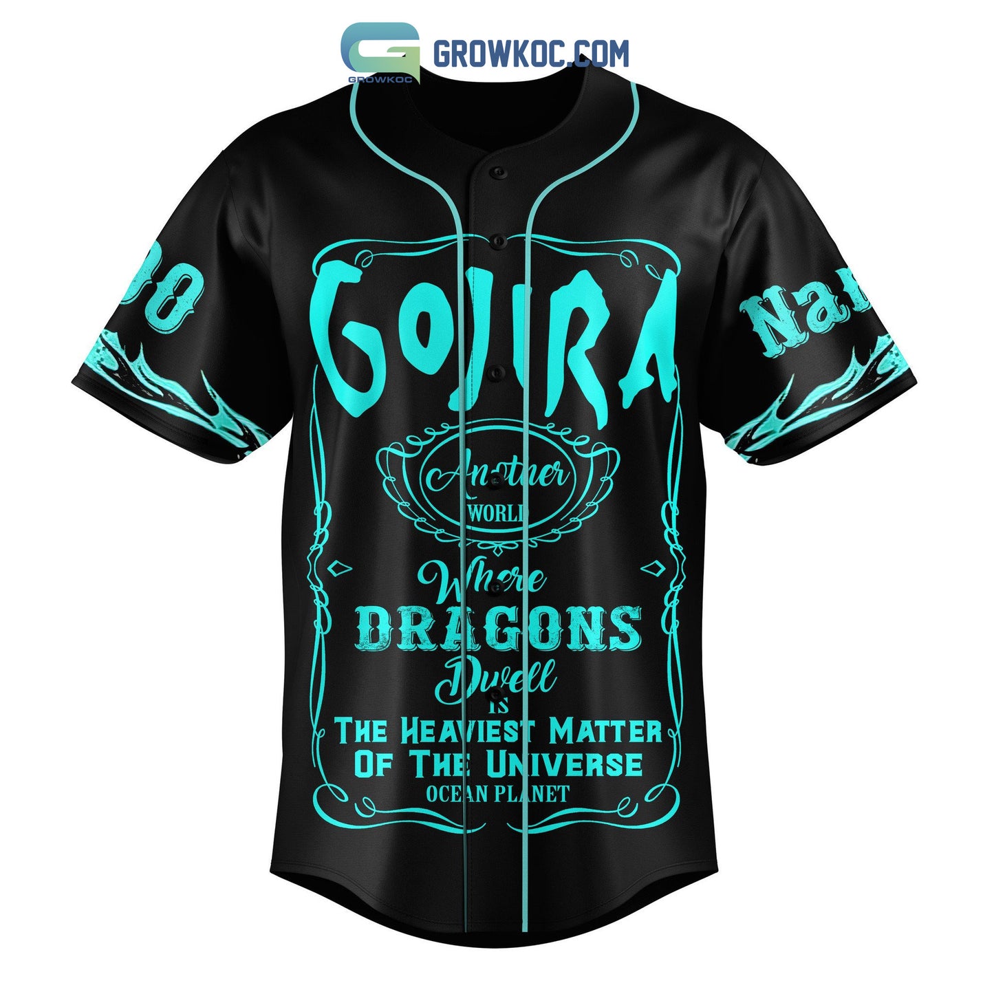 Gojira Dragons Are The Myth Alive Personalized Baseball Jersey