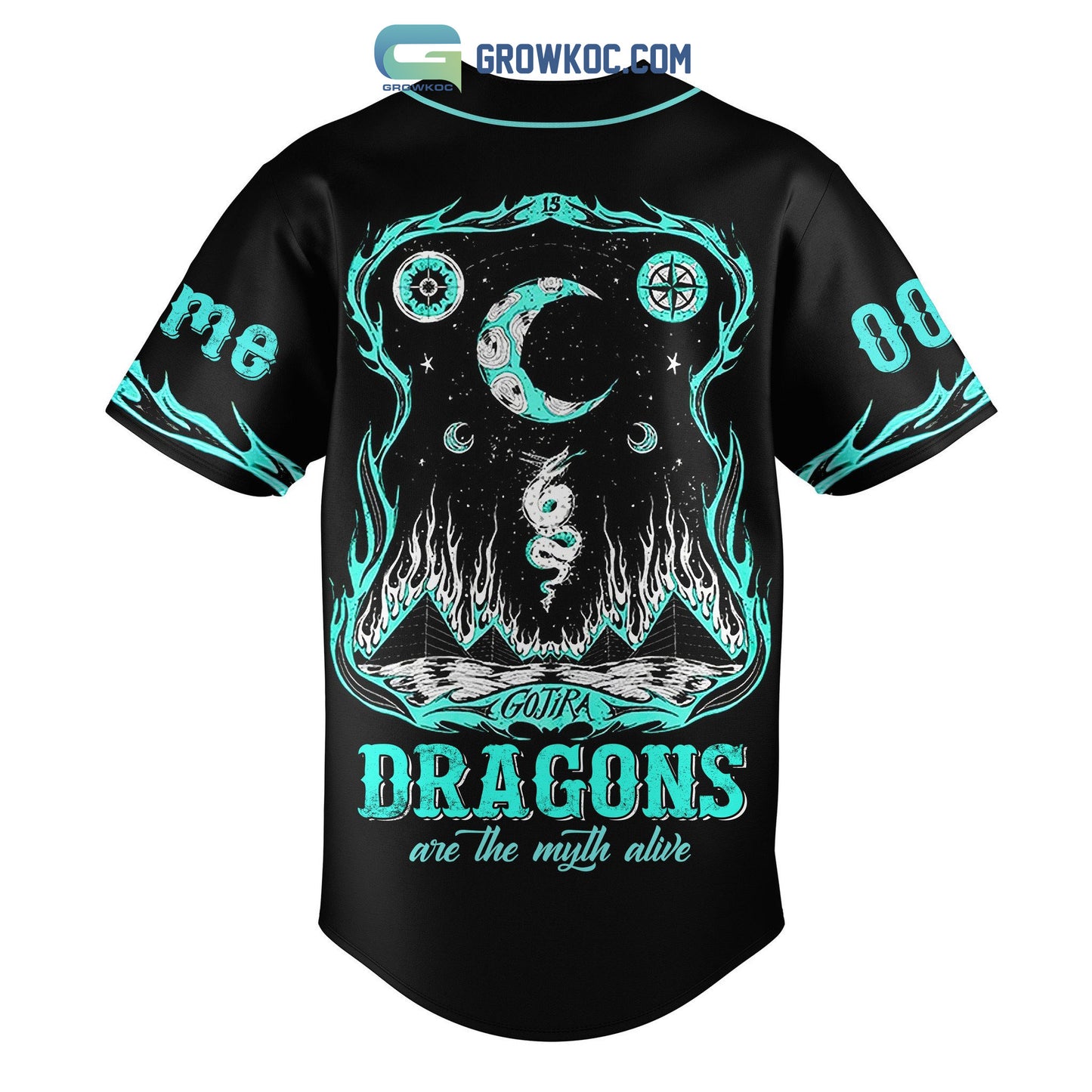 Gojira Dragons Are The Myth Alive Personalized Baseball Jersey