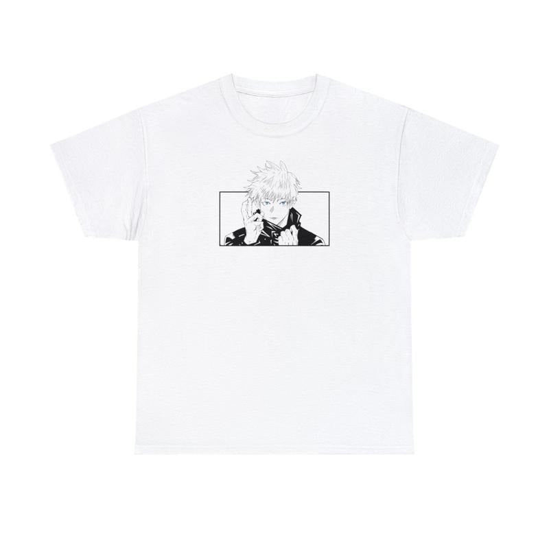 Gojo Minimal Graphic T-Shirt Unlimited Void Cursed Technique JuJutsu Kaisen Anime Manga Inspired Womens Mens Unisex...