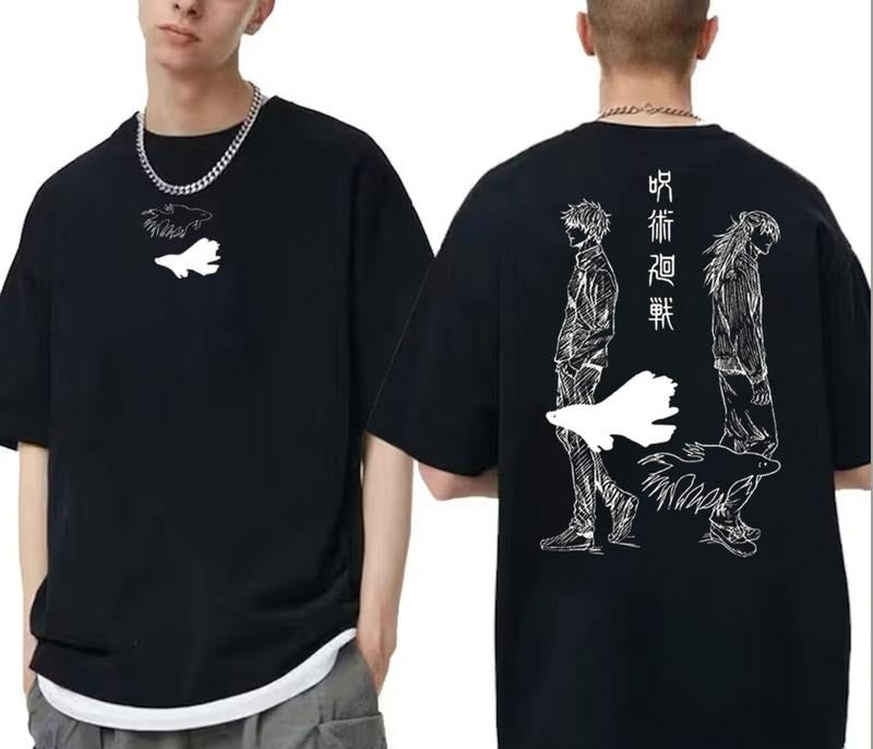 Gojo Satoru x Suguru Geto JJK Vintage Sweatshirt, Jujutsu Kaisen Character Anime Sweatshirt Hoodie T-Shirt Gift For Fans,...