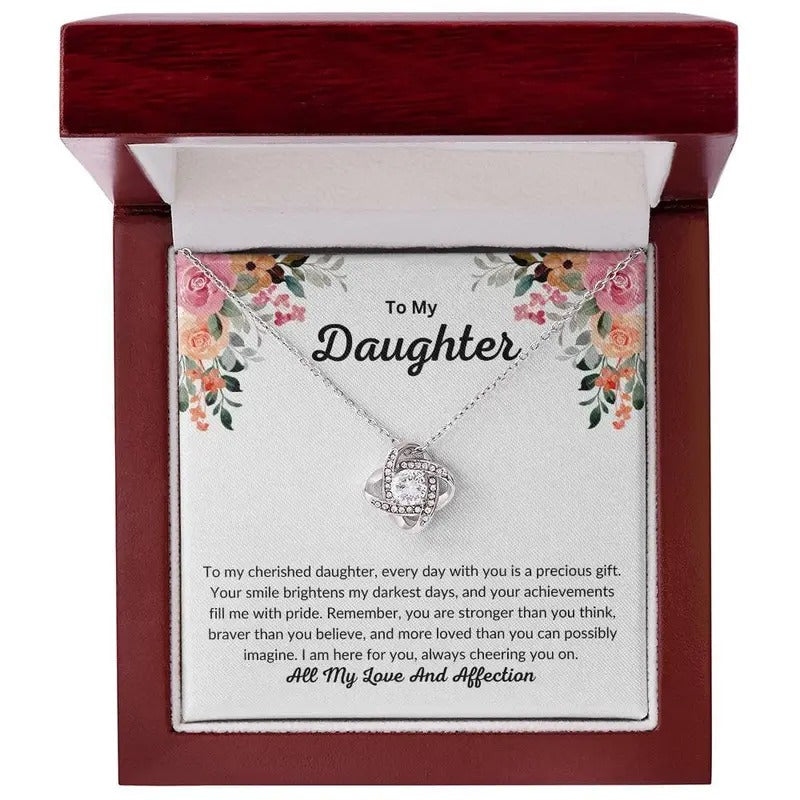 Gold Necklace Gift From Dad To Daughter, To My Daughter Necklace, Daughter Gift From Dad, Christmas Gift From Dad...