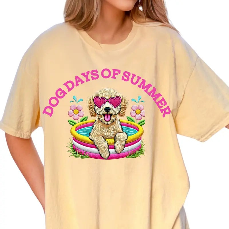 Golden Doodle Dog Days of Summer Shirt ~ Unisex Apparel Relaxed Fit Printed In The USA Clothing Womenswear Casual Comfort...