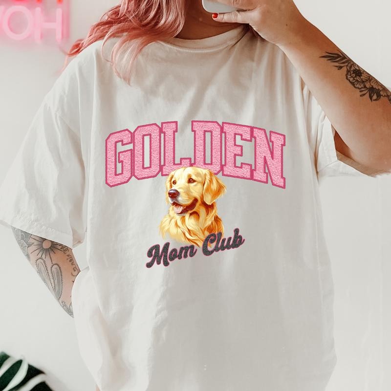Golden Mom Club Shirt~ Unisex Apparel Relaxed Fit Printed In The USA Clothing Womenswear Casual Comfort Cotton Top...