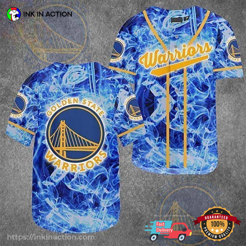 Golden State Warriors NBA Baseball Jersey