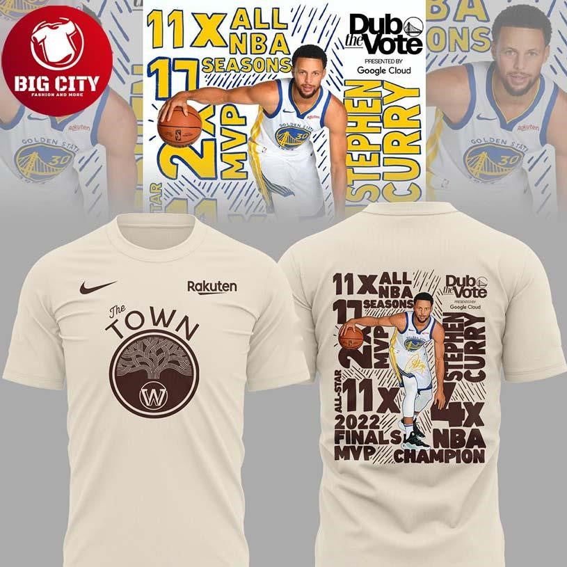 Golden State Warriors Stephen Curry 2026 Night Of The Town Two Sided Shirt
