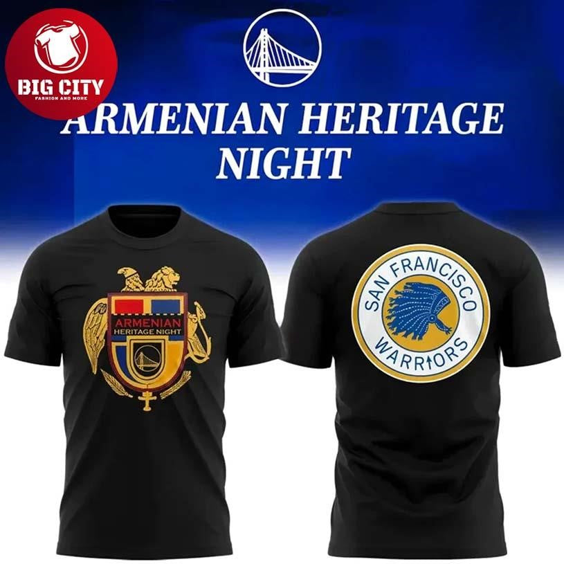 Golden State Warriors x Armenian Heritage Night 2026 Two Sided Shirt