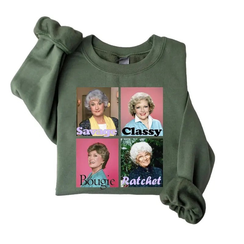 Golden Warhol Girls Sweatshirt, Blanche Shirt, Dorothy Shirt, The Golden Girls Tee Hoodie | WearSparks.com