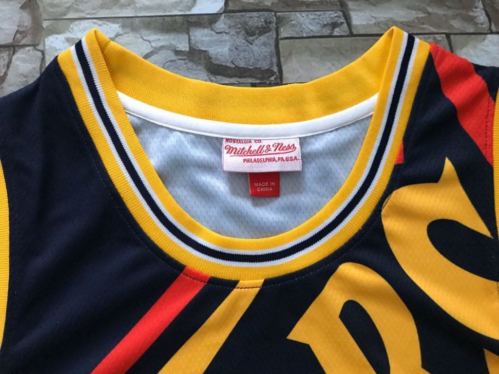 Golden State Warriors Warriors mitchell&ness Retro Black Style 3