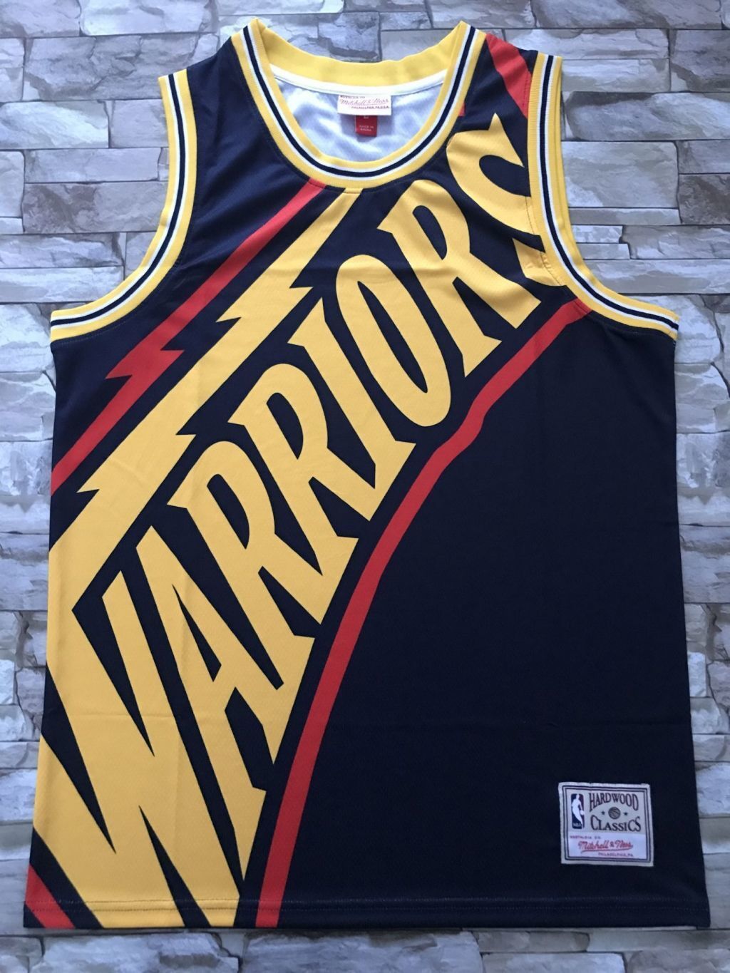 Golden State Warriors Warriors mitchell&ness Retro Black Style 4