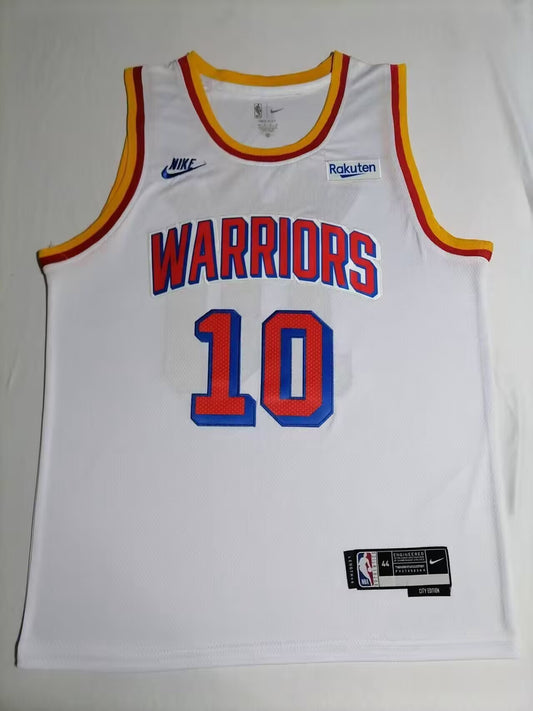 Golden State Warriors #10 Jimmy Butler Warriors 10 Retro White Style 4