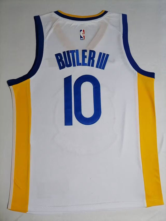 Golden State Warriors #10 Jimmy Butler Warriors 10 White Style 3