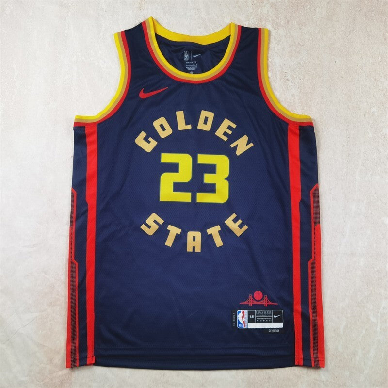 Golden State Warriors #23 Draymond Green Hot Press Warriors Style 2