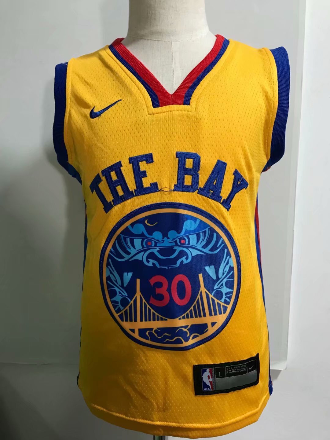 Golden State Warriors #30 Stephen Curry Yellow Style 1