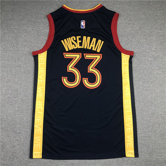 Golden State Warriors #33 James Wiseman 21 Warriors 33 New Navy City Edition Style 1