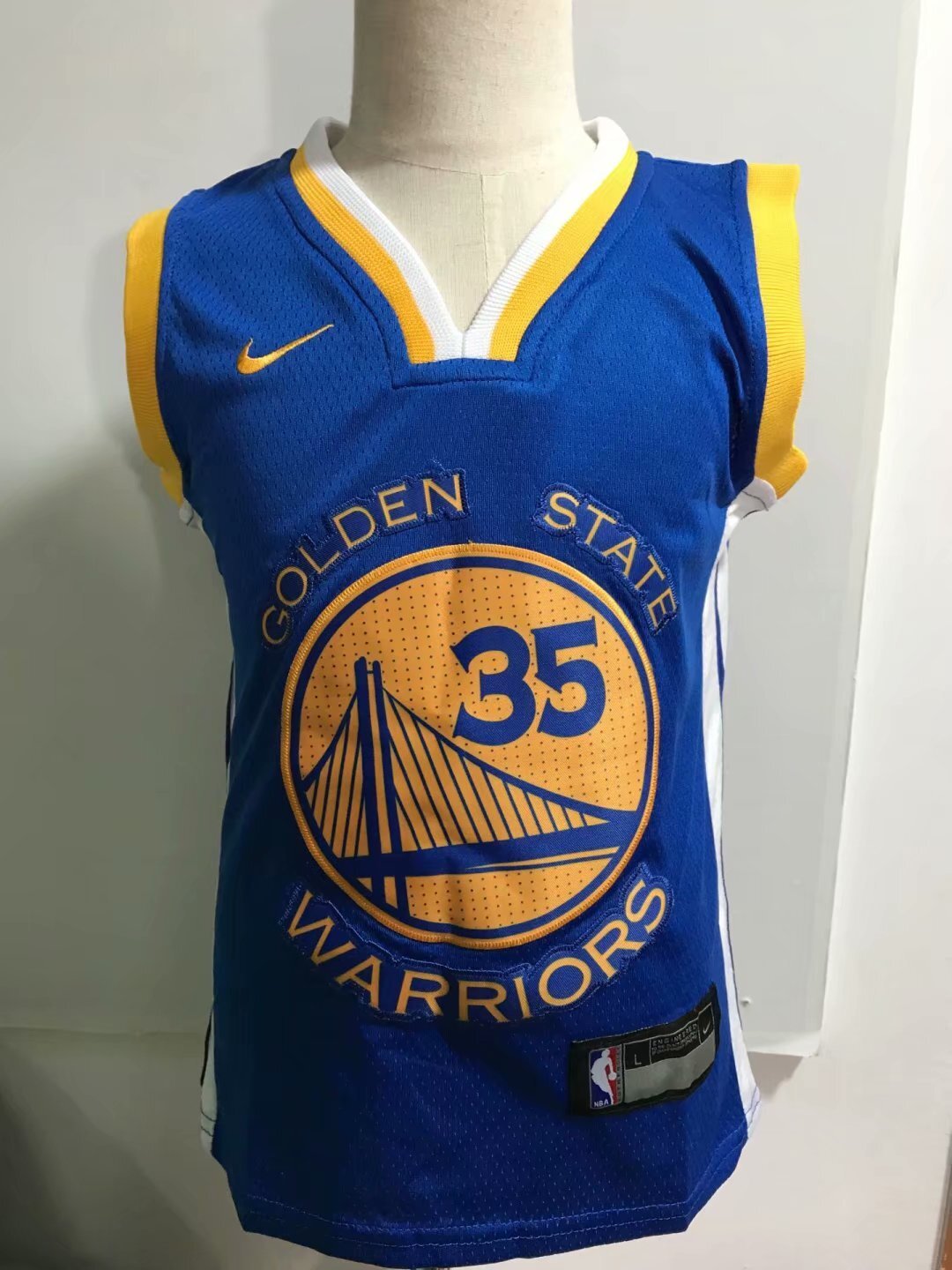 Golden State Warriors #35 Kevin Durant Blue Style 1
