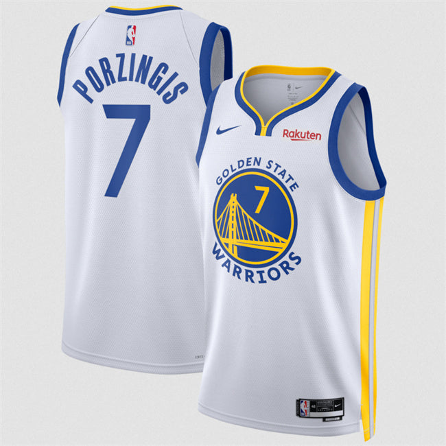Golden State Warriors #7 Kristaps Porzingis White 2026 Association Edition Swingman
