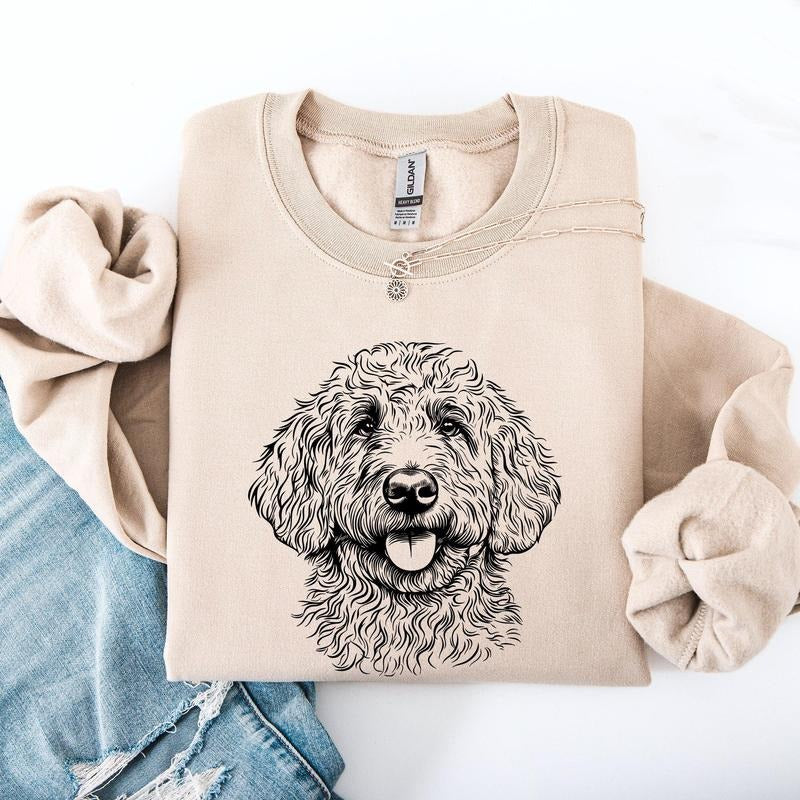 Goldendoodle, Pet, Dog Breed Sweatshirt, Crew Neck, Women's, Crewneck T-Shirts, Hoodie | WearSparks.com
