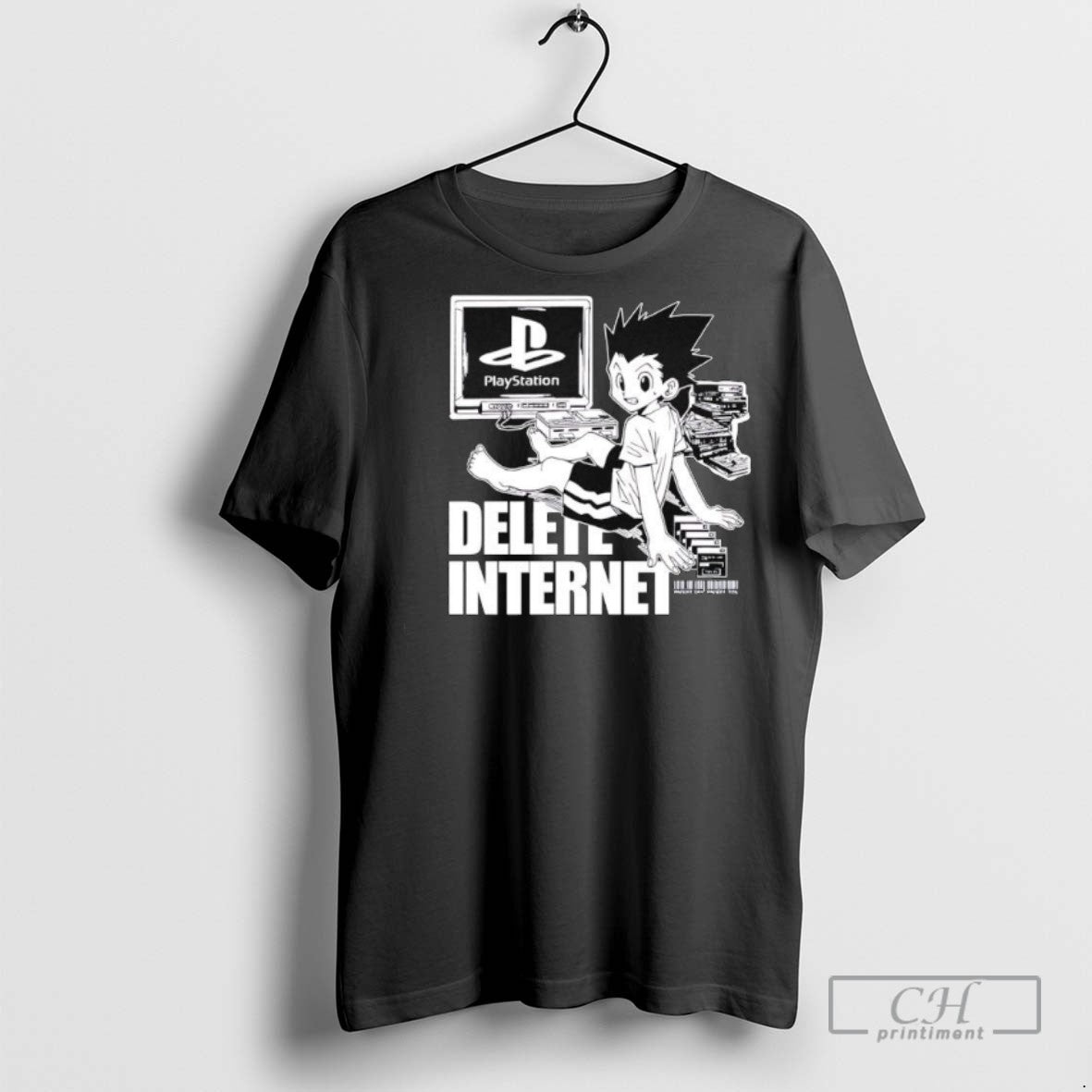 Gon Freecss Hunter X Hunter Playstation Delete Internet T Shirts