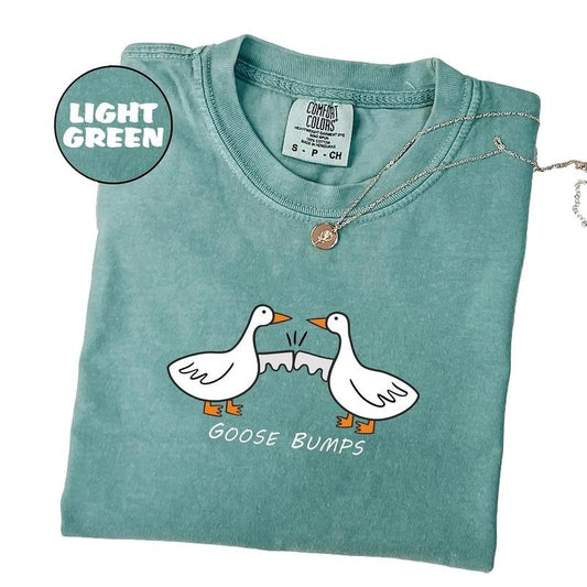 Goose Bumps Comfort Colors Shirt, Silly Goose T-shirt, Funny Goose Outfit, Goose Lover Tee, Goose Couple Clothing,...