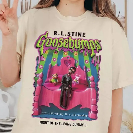 Goosebumps Shirt, Night Of The Living Dummy Shirt, Slappy Wooden Puppet He's Still Walking He's Still Stalking Shirt,...