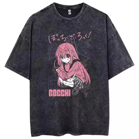 Gotoh Hitori Bocchi the Rock Japanese Anime Manga Waifu Wash T-Shirt Hoodie, Sweatshirt | WearSparks.com