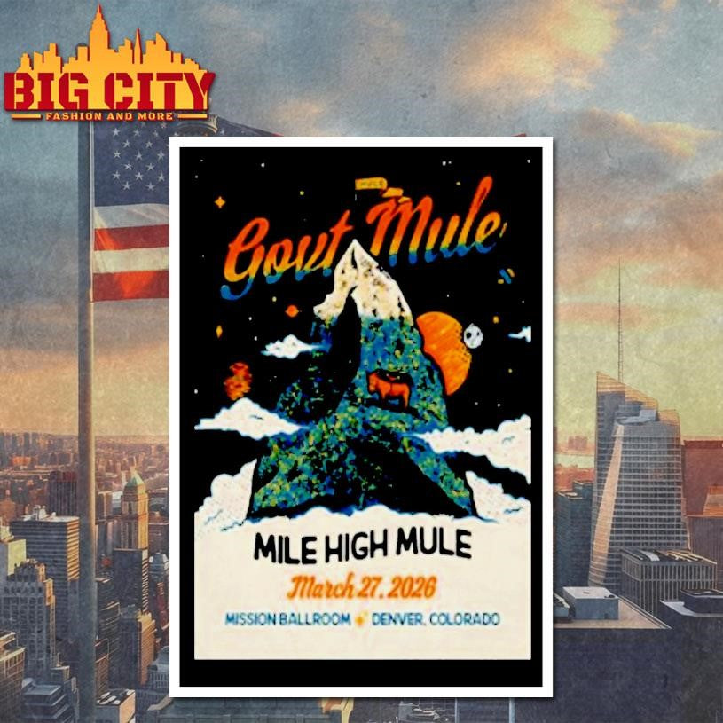Govt Mule Event Denver Co On Mar 27 2026 Shirt
