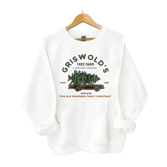 Gr1swold's Tree Farm A Christmas Tradition Since 1989 Sweatshirt, Tree Farm Home of the Fun Old Fashioned Family...