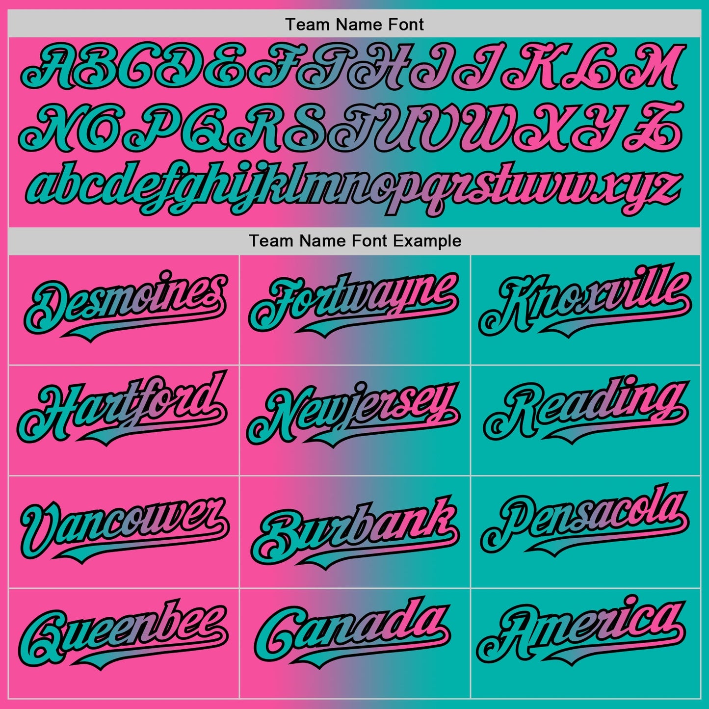 Custom Aqua Pink-Black Authentic Gradient Fashion Baseball Jersey T-Shirts, Hoodie, Sweatshirt | WearSparks.com (Image 4)