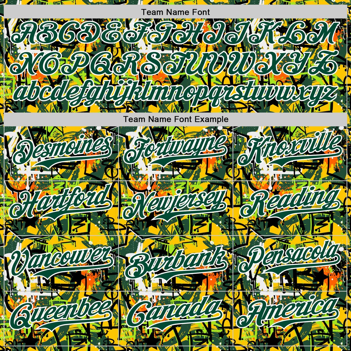 Custom Graffiti Pattern Green-White Splatter Authentic Baseball Jersey