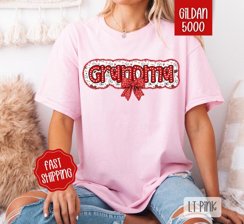 Grandma Valentine Shirt Gildan, Valentine's Day Women's Tee, Cute Women's Tshirt Plus Sizes Hoodie, Sweatshirt