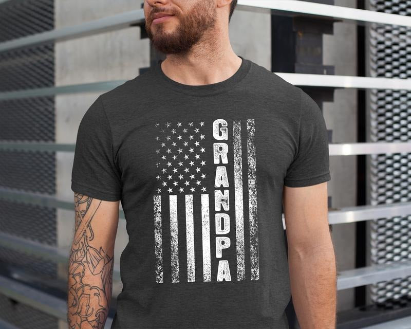Grandpa Shirt Grandpa Gift Grandpa Tshirt Gifts For Grandpa Grandpa Fathers Day Gift Grandpa T Shirt Grandpa Flag Shirt...
