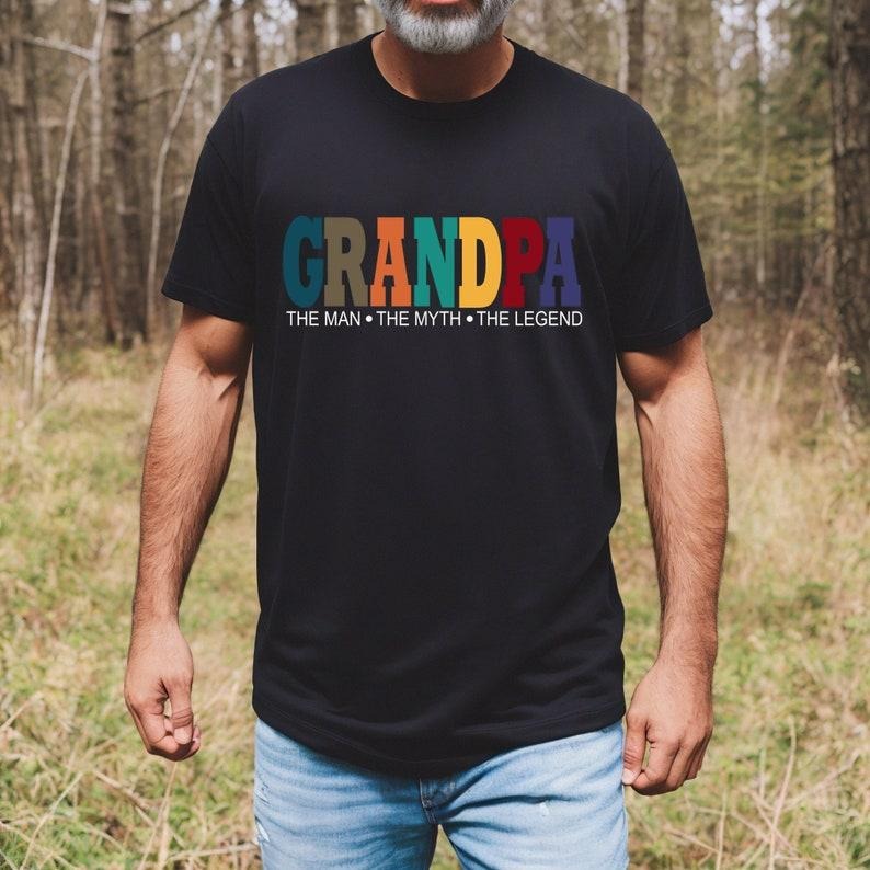 Grandpa Shirt for Grandpa The Man The Myth The Legend Grandpa T Shirt - Fathers Day Gift