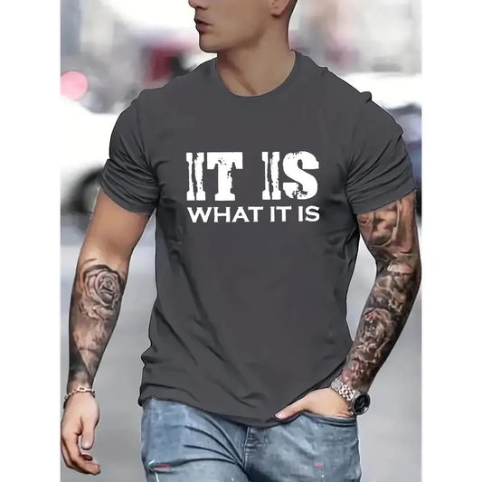 Graphic Alphabets Crew Neck Short Sleeve T-Shirt