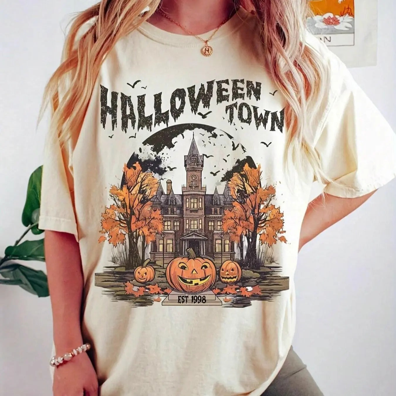 Women's Solid Color / Graphic Drop Shoulder Tee, Casual Short Sleeve Round Neck T-shirt for Daily Wear, Ladies Clothes...