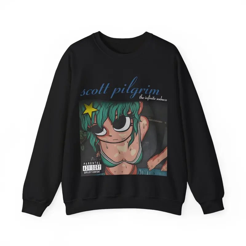 Graphic Scott Pilgrim Deftones x Ramona Flowers Inifnite Sadness Sweatshirt T-Shirts, Hoodie | WearSparks.com