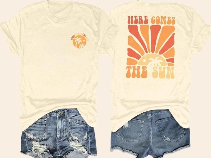 Graphic Tees Women Oversized T-Shirts Summer Hawaiian Beach Tops Shirts Hawaii Tropical Beachy Short Sleeve Outfit...