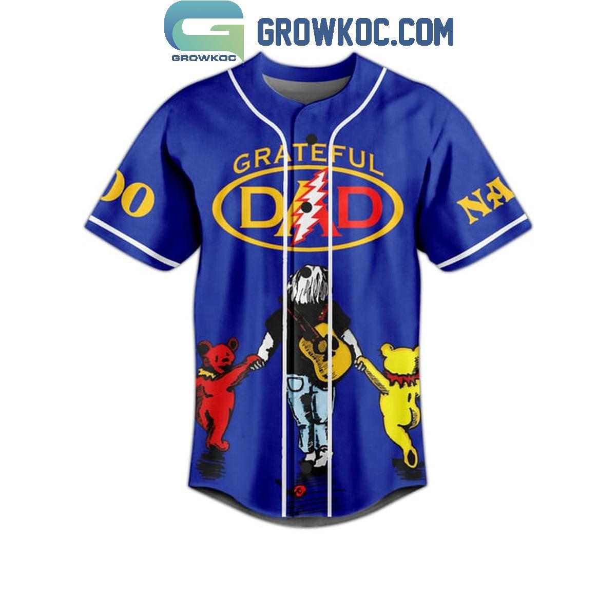 Grateful Dead Like A Regular Dad But Cooler Love Personalized Baseball Jersey