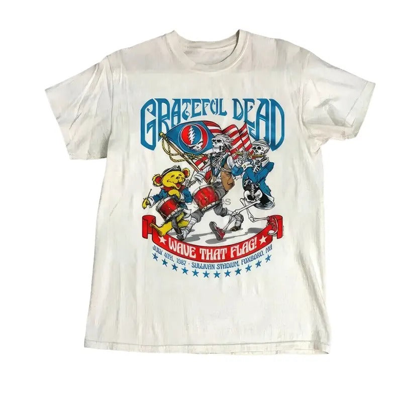 Grateful Dead 1987 Wave That Flag T-Shirt Collection Hoodie, Sweatshirt | WearSparks.com