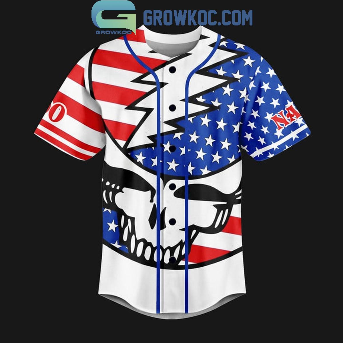 Grateful Dead Good Ol’ Glory Fan Personalized Baseball Jersey