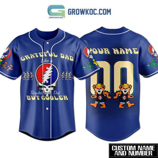 Grateful Dead Regular Dad But Cooler Personalized Baseball Jersey