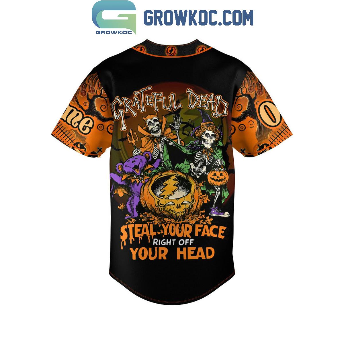Grateful Dead Steal Your Face Right Off Your Head Personalized Baseball Jersey