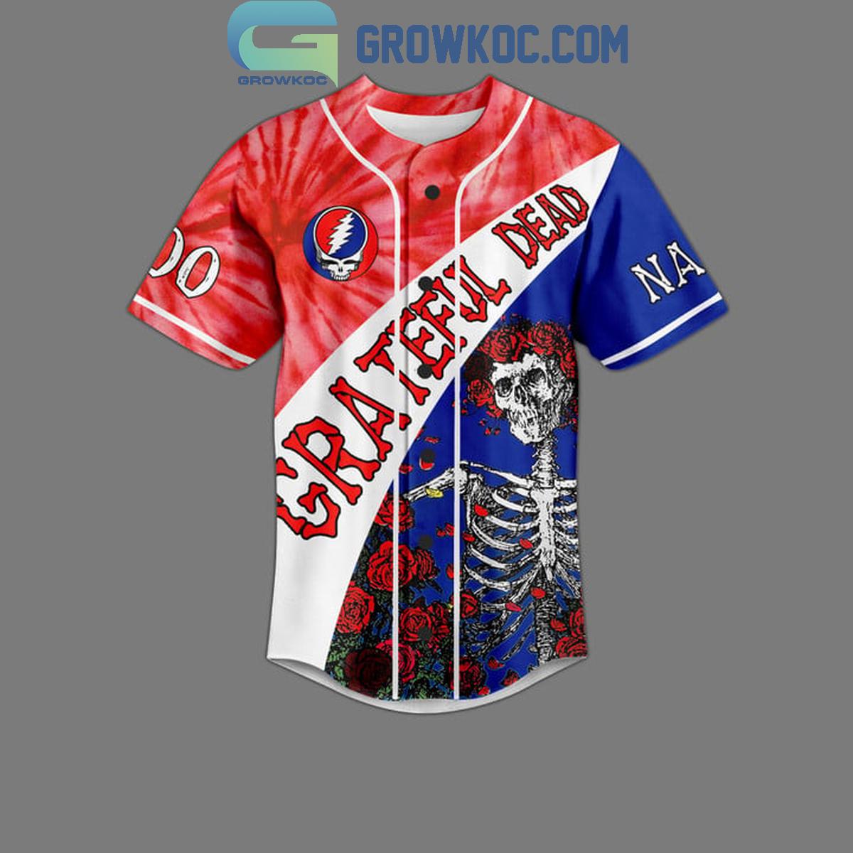 Grateful Dead Wave That Flag Wide And High Personalized Baseball Jersey
