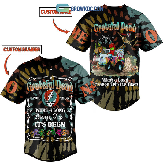 Grateful Dead What A Long Strange Trip It’s Been Personalized Baseball Jersey