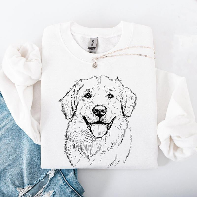 Great Pyrenees, Pet, Dog Breed Sweatshirt, Crew Neck, Women's, Crewneck T-Shirts, Hoodie | WearSparks.com