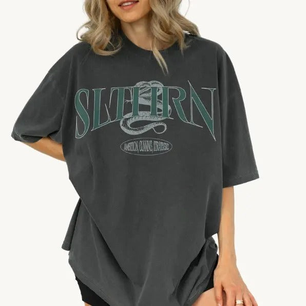 Green House Shirt  Wizard House Shirt Snake House Shirt Malfoy Shirt Pottery T-Shirt Wizard School Shirt Marauders...