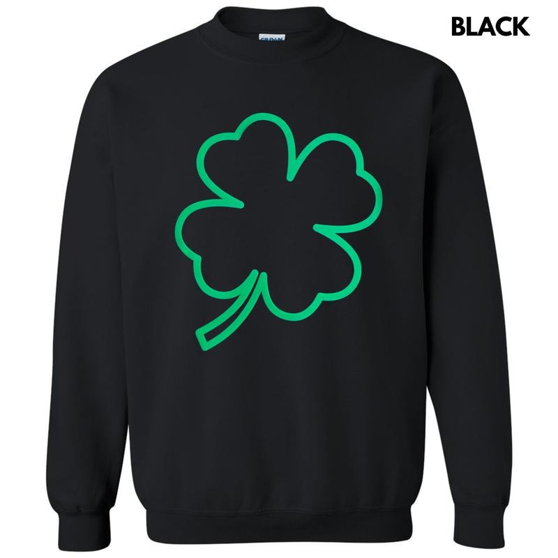 Green Puff Shamrock Sweatshirt T-Shirts, Hoodie | WearSparks.com