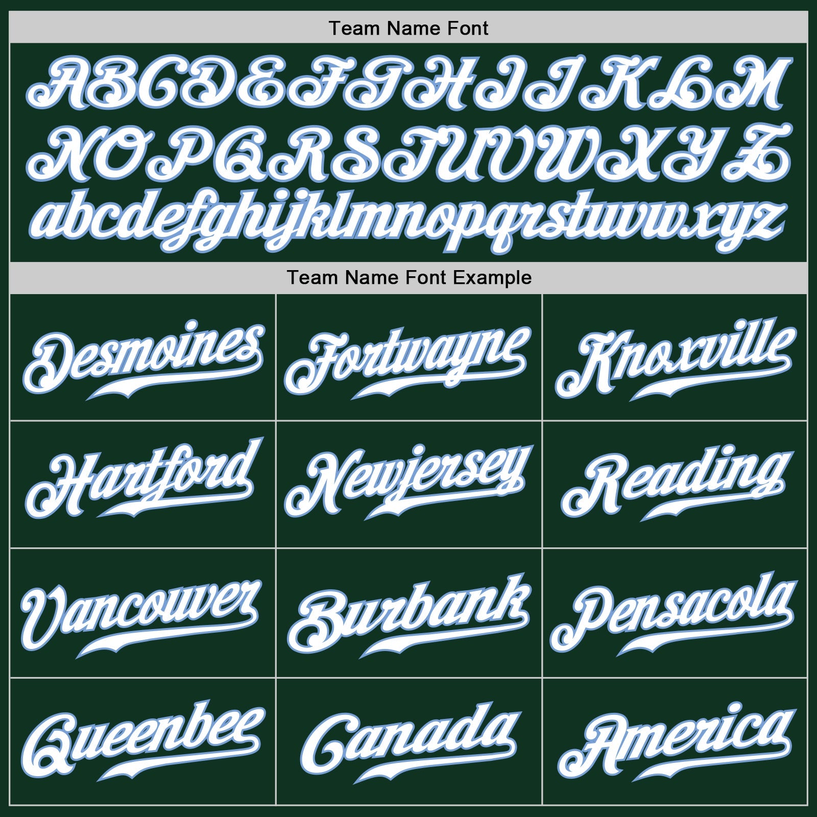 Custom Green White-Light Blue Authentic Baseball Jersey