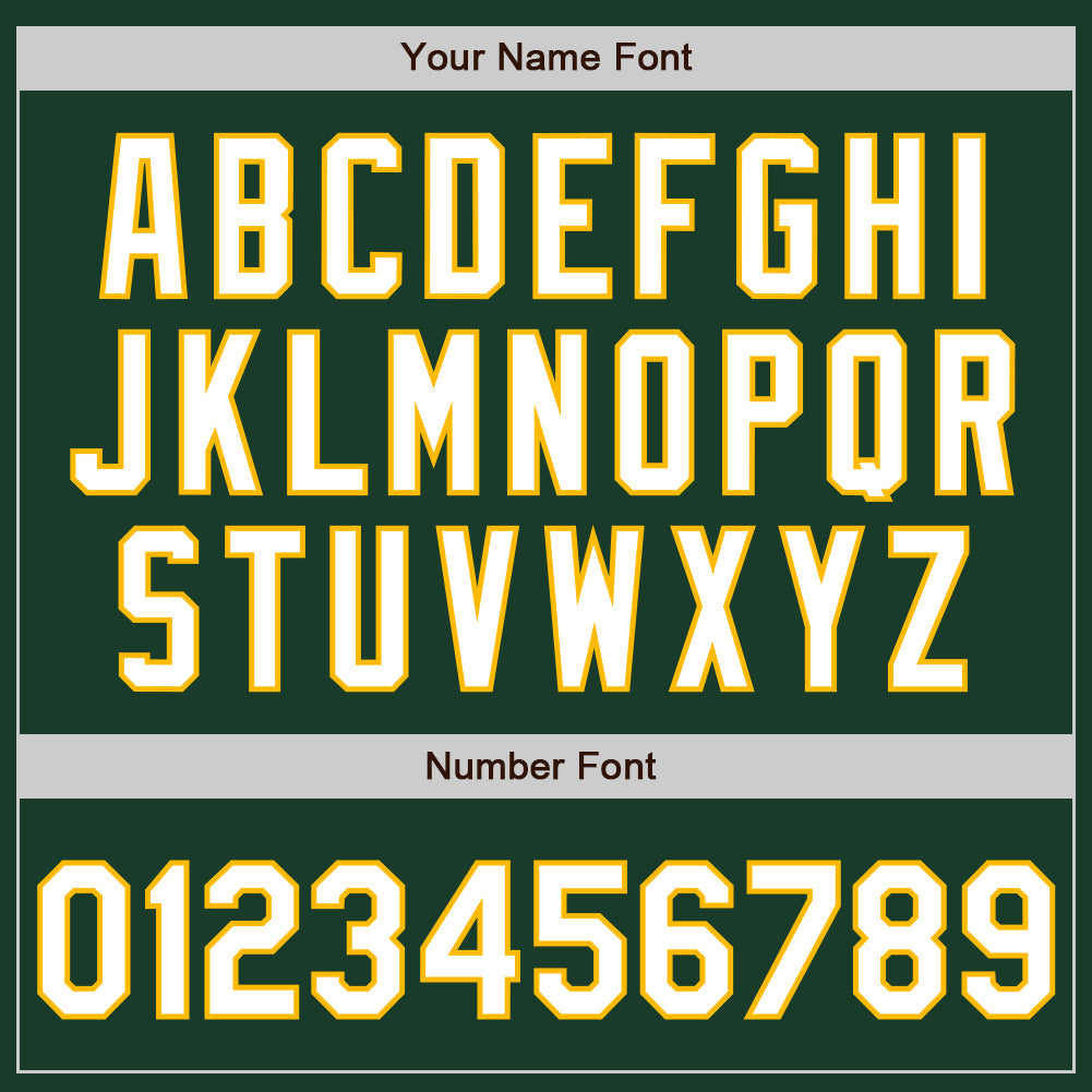 Custom Green White-Gold Authentic Baseball Jersey